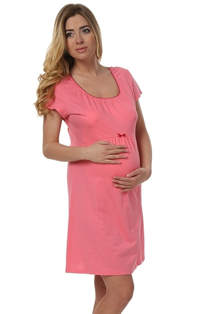 Těhotenská noční košile Dagna - Italian Fashion světle šedá S