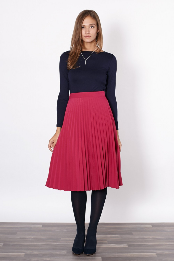 Dámská sukně 50-329 - Click fashion 42 tm.Růžová