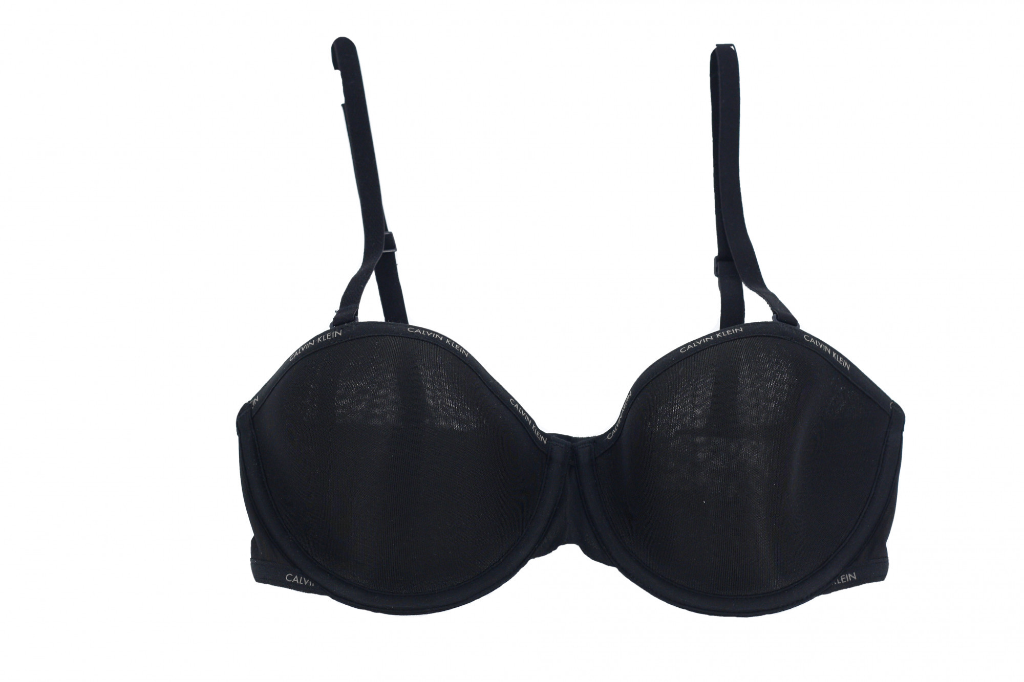 Podprsenka korzetová QF4636E-100 černá - Calvin Klein černá 70D