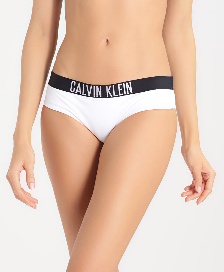 Spodní díl plavek KW0KW00221-100 bílá - Calvin Klein bílá M