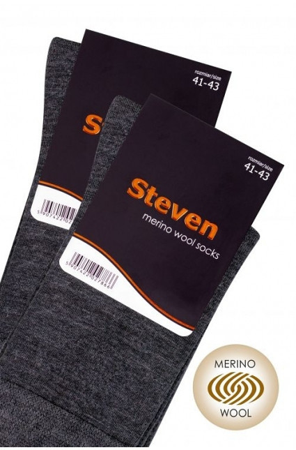Pánské ponožky Wool art.130 - Steven 44-46 šedá