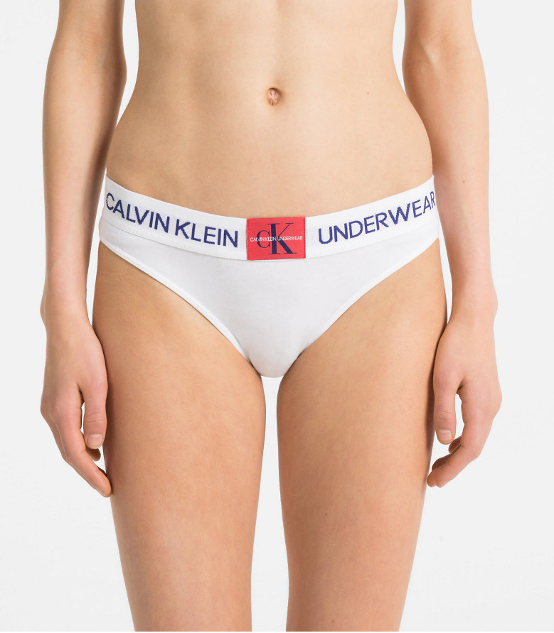 Dámské kalhotky QF4994E - Calvin Klein bílá XS