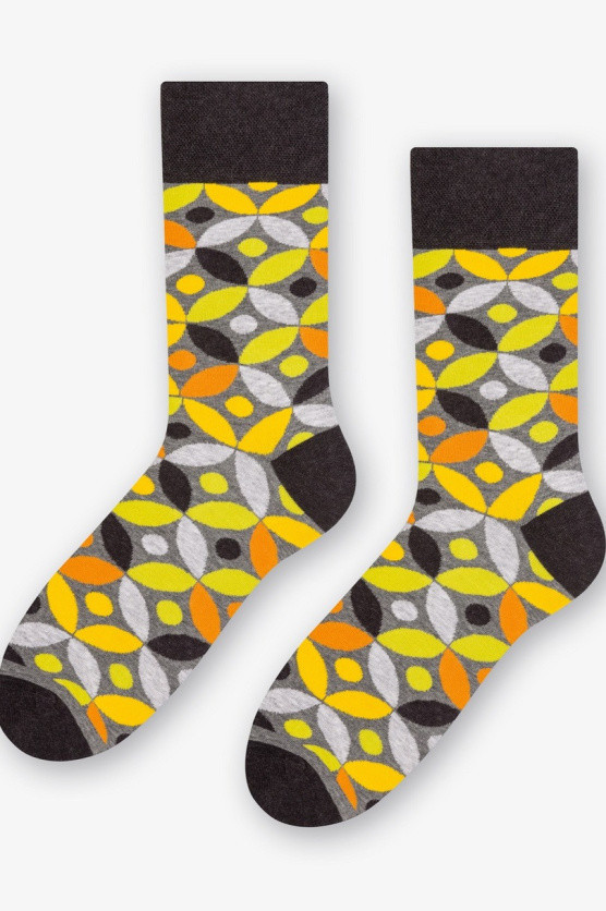 Pánské i dámské unisex ponožky 078 - More 43-46 žluto-oranžová