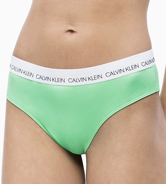 Spodní díl plavek KW0KW00629 zelená - Calvin Klein M Zelená