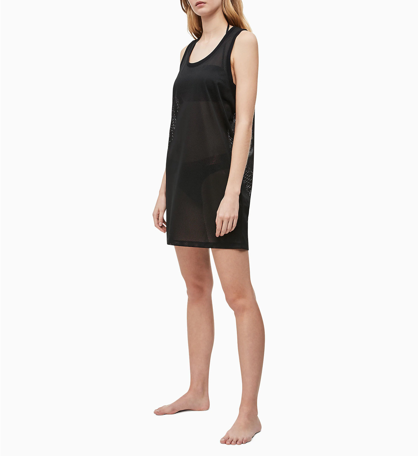 Plážové šaty KW0KW00788-BEH černá - Calvin Klein černá L