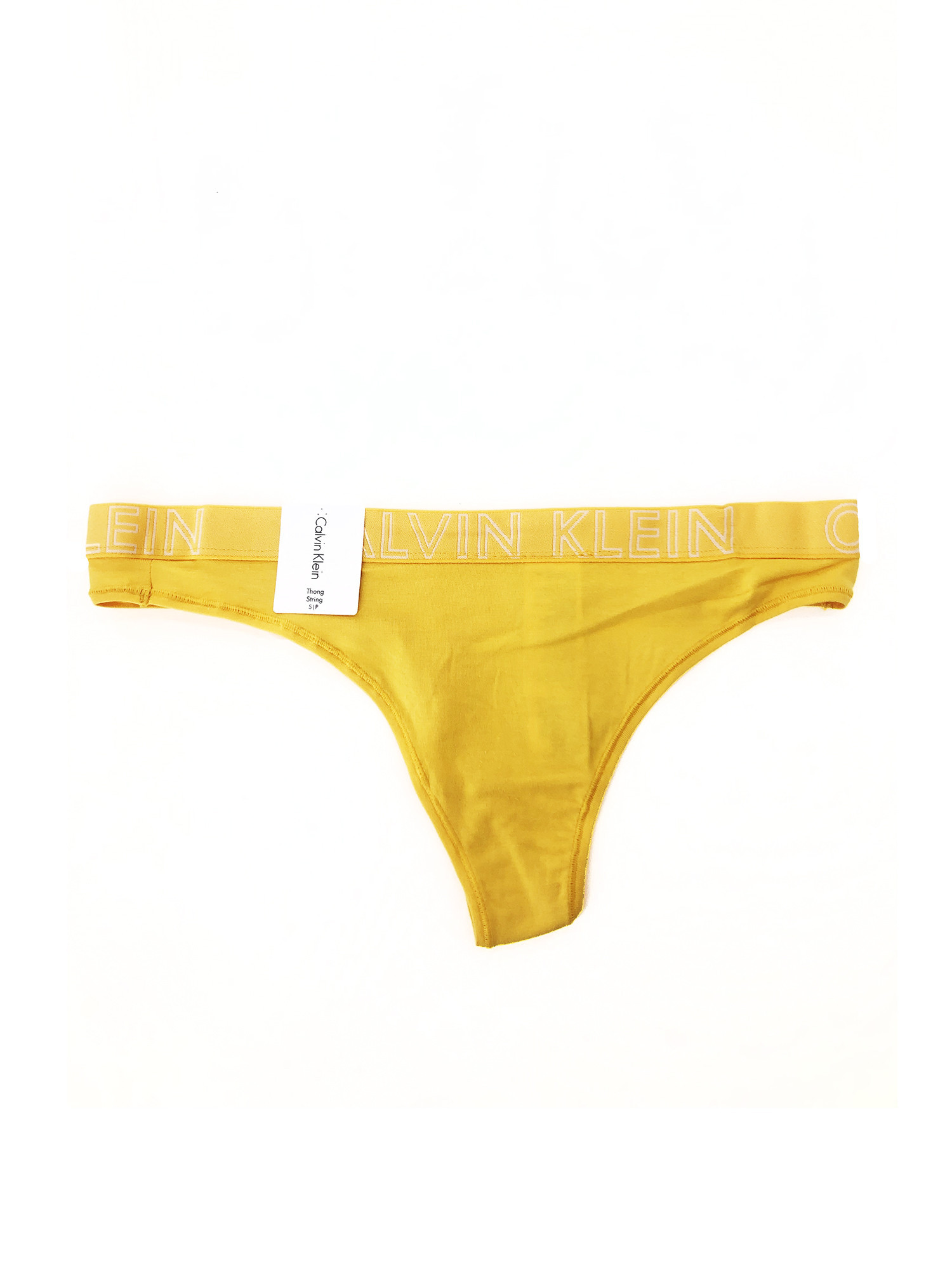 Tanga QD3636E-YHC žlutá - Calvin Klein L Žlutá