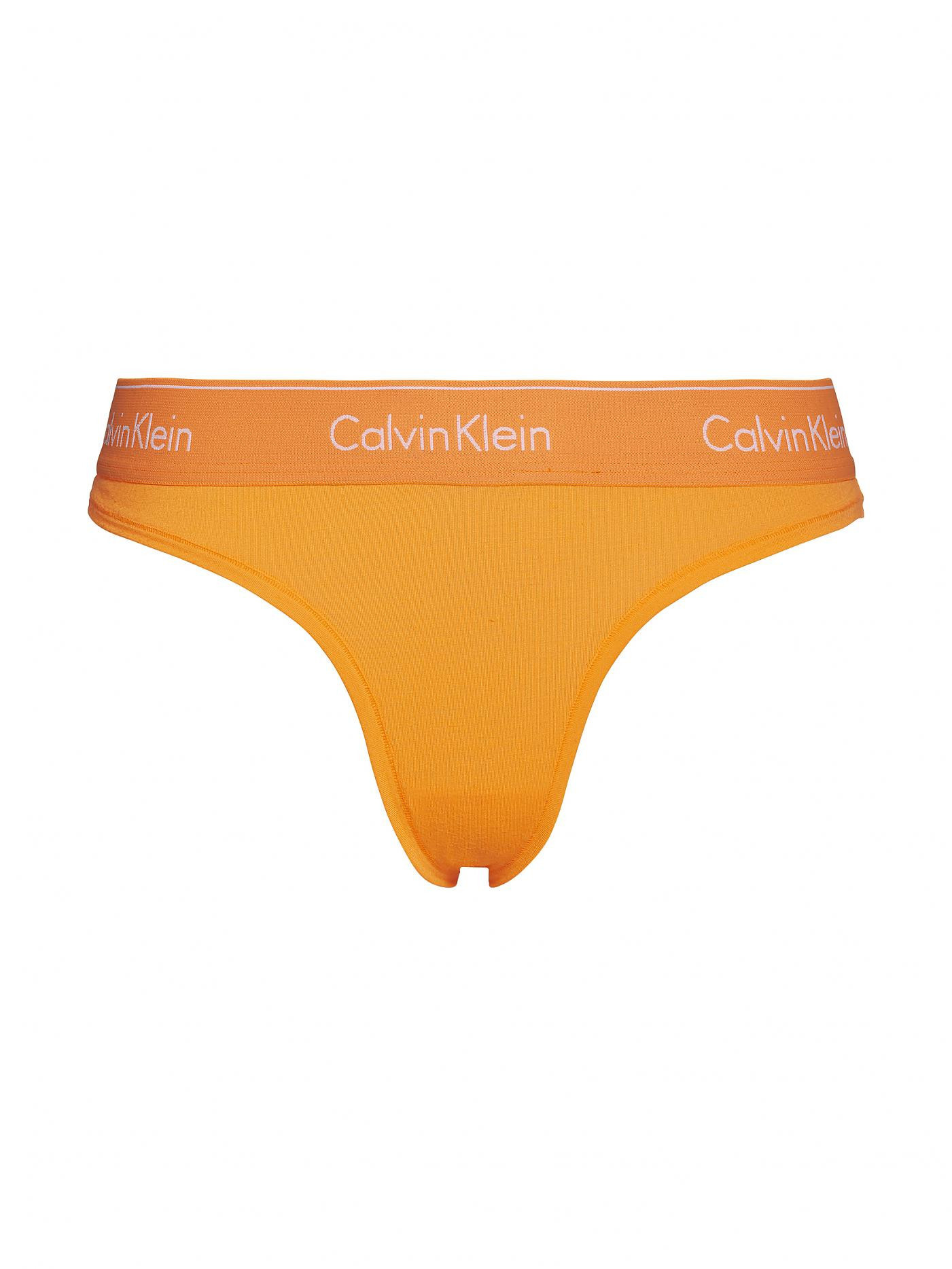 Kalhotky QF1671E-6TQ oranžová - Calvin Klein oranžová XS