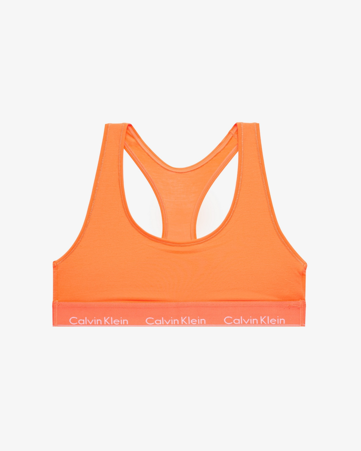 Sportovní podprsenka QF1659E-6TQ oranžová - Calvin Klein oranžová XS