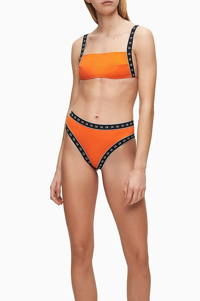 Vrchní díl plavek KW0KW00887-SCA oranžová - Calvin Klein oranžová L