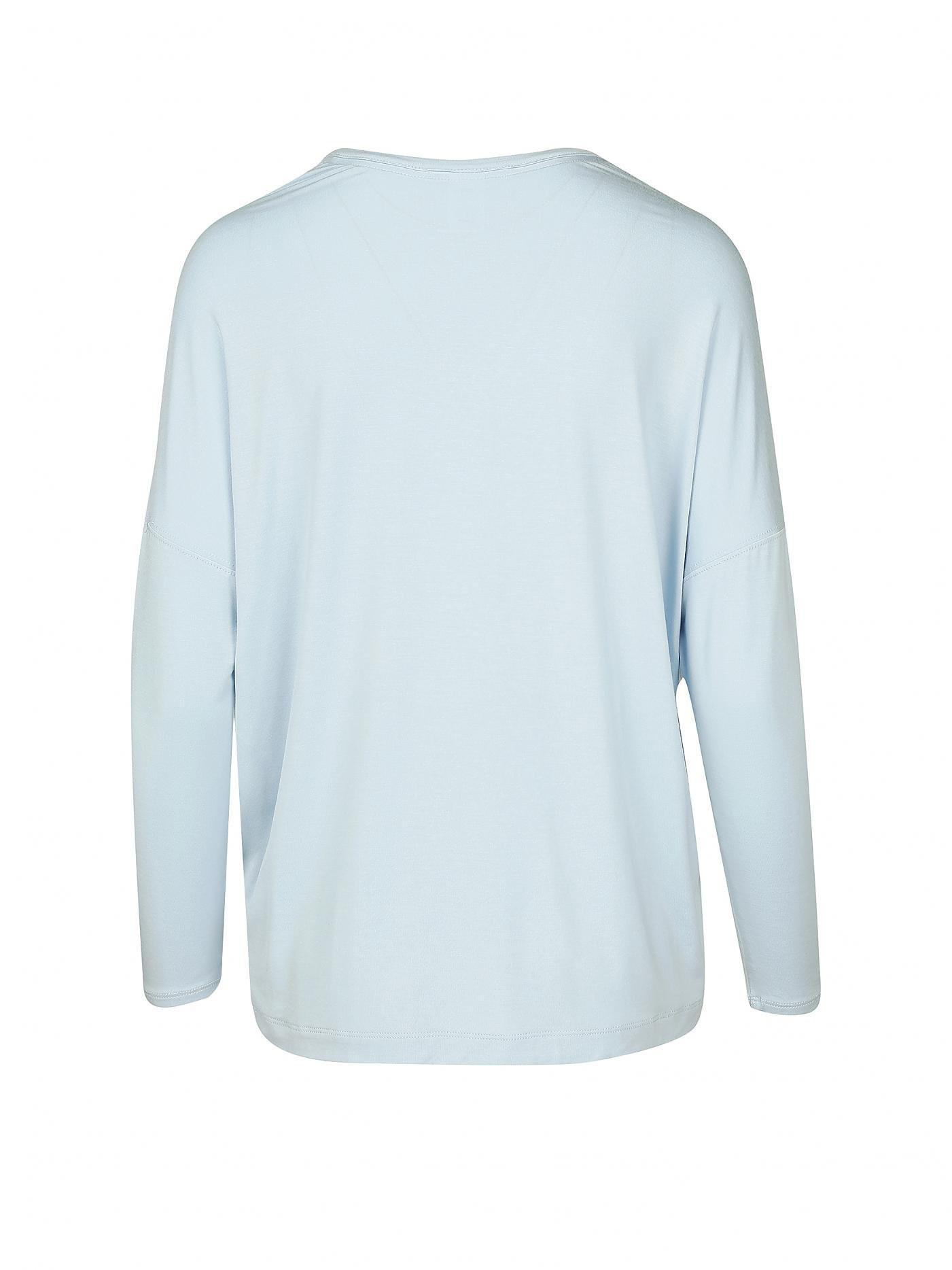 Dámské triko na spaní QS6409E-GR4 modrá - Calvin Klein S Modrá