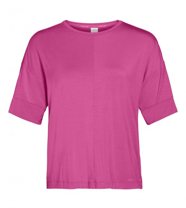 Dámské spací tričko - 000QS6410E BM6 - Calvin Klein XS růžova