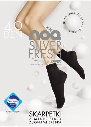 Dámské ponožky Noq Silver Fresh 40 den Černá - Knitex UNI černá