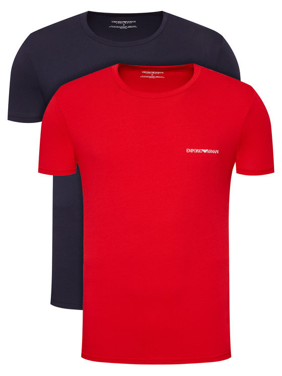 Pánské tričko 2pcs 111267 1P717 76035 černá/červená - Emporio Armani XL barevná
