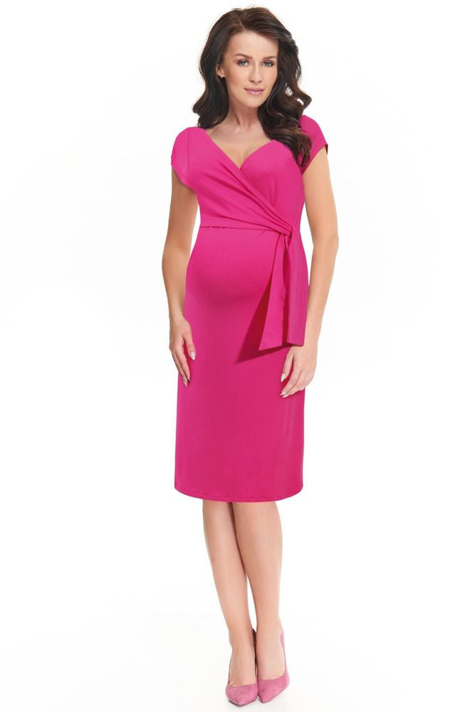 Dámské těhotenské šaty Janisa - Italian Fashion tmavě růžová XL