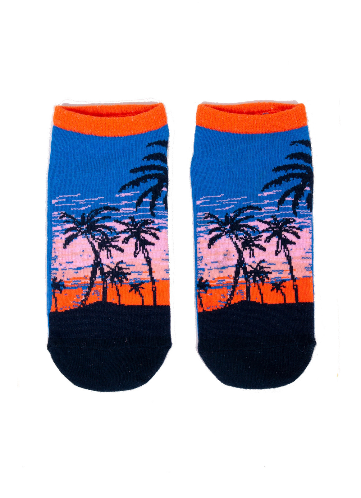 Pánské ponožky SK-86 Spoksy - YOJ 43-46 modrá s oranžovou