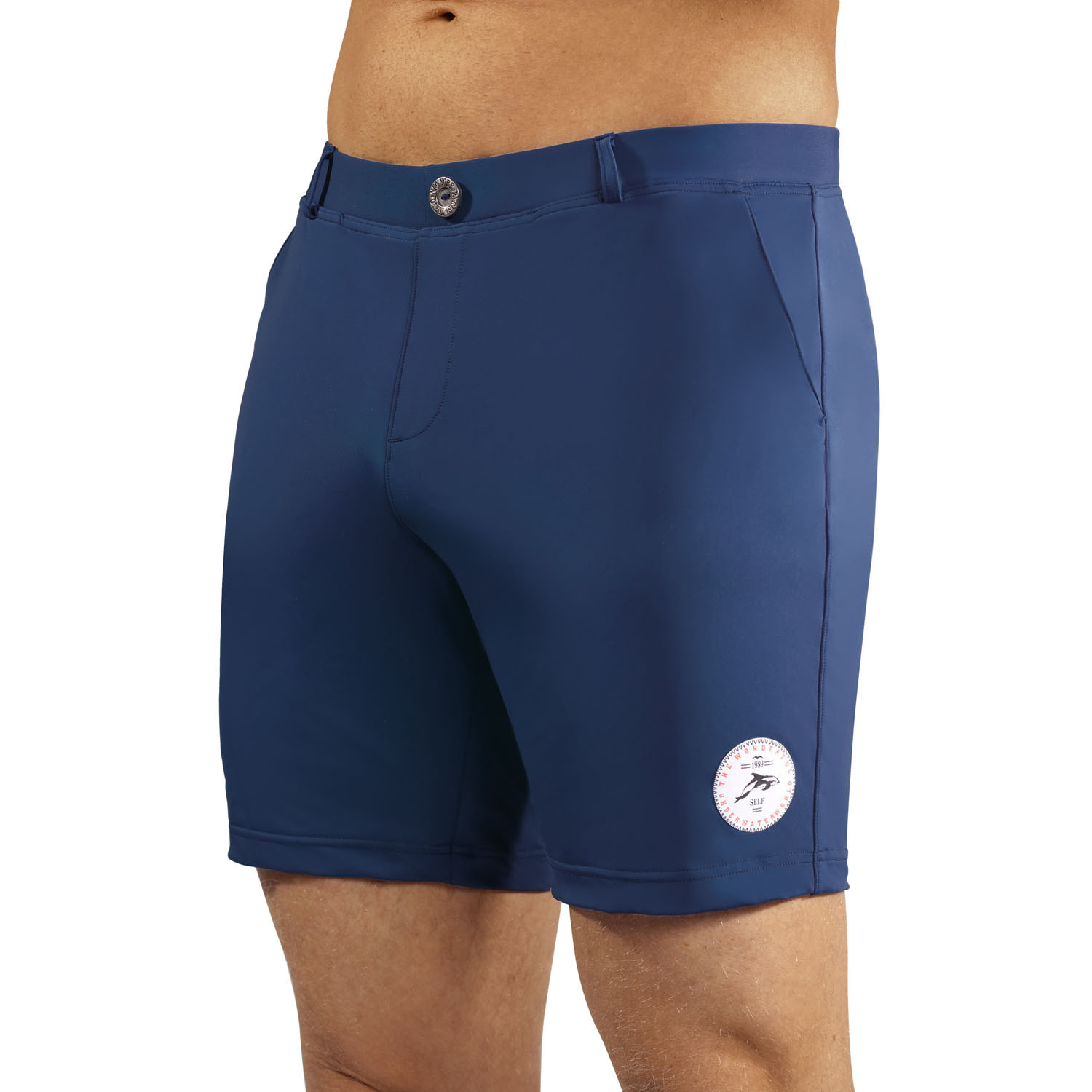 Pánské plavky Swimming shorts comfort 17a - modrá - Self XXL Modrá