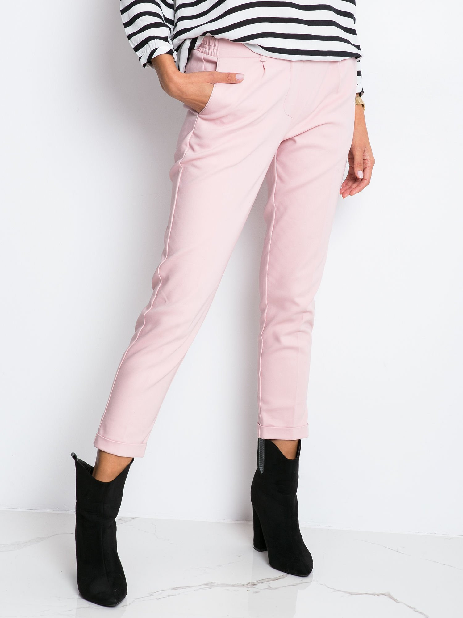 Dámské kalhoty SP-1005 - RUE PARIS M-38 růžova
