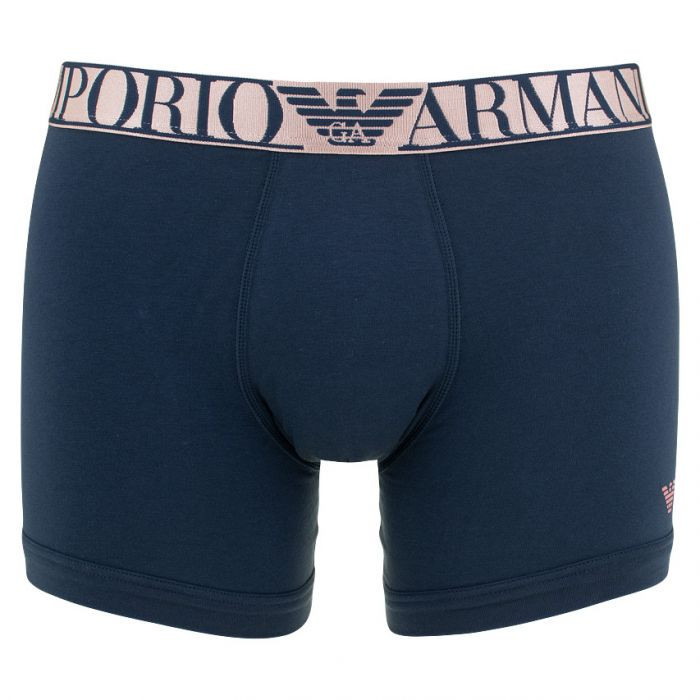 Pánské boxerky 110818 1A512 - 00135 - Modro-růžové - Emporio Armani M modro-růžová