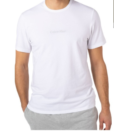 Pánské triko - NM2170E - 100 - bílá - Calvin Klein XL Bílá