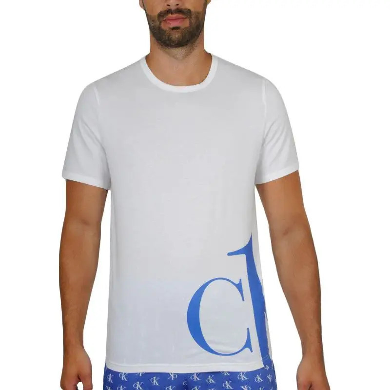 Pánské tričko NM1904E - C66 Královská modrá - Calvin Klein XL Královská modř