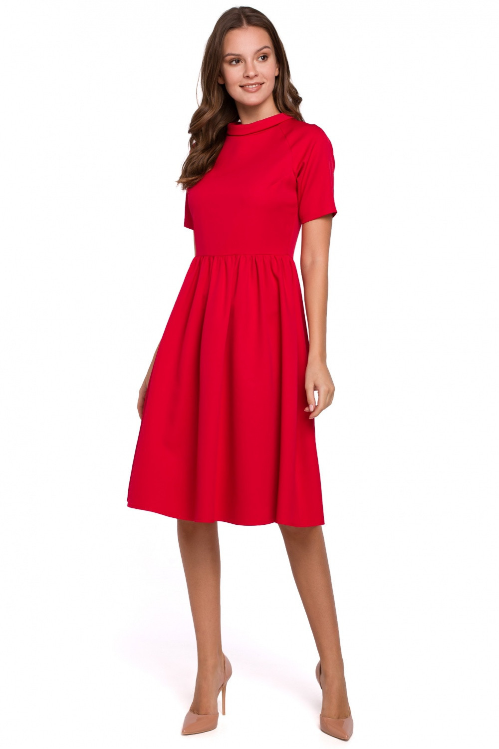 Dámské šaty K028 - Makover XL červená