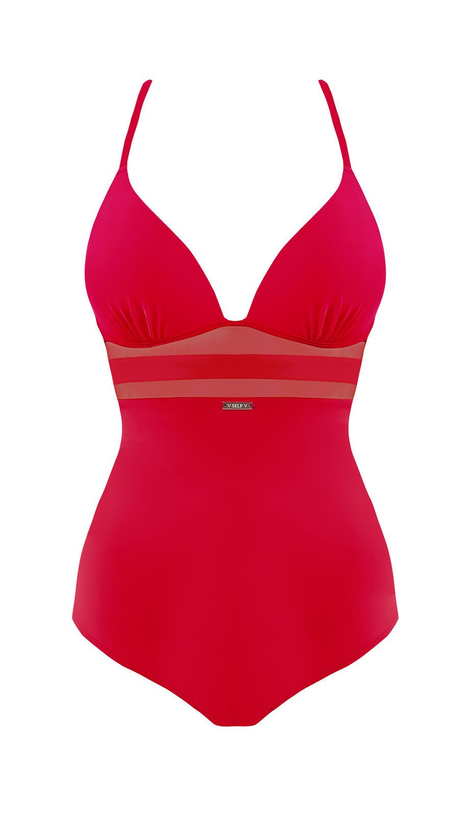 Dámské plavky S1026S Fashion13 - Self 40E červená