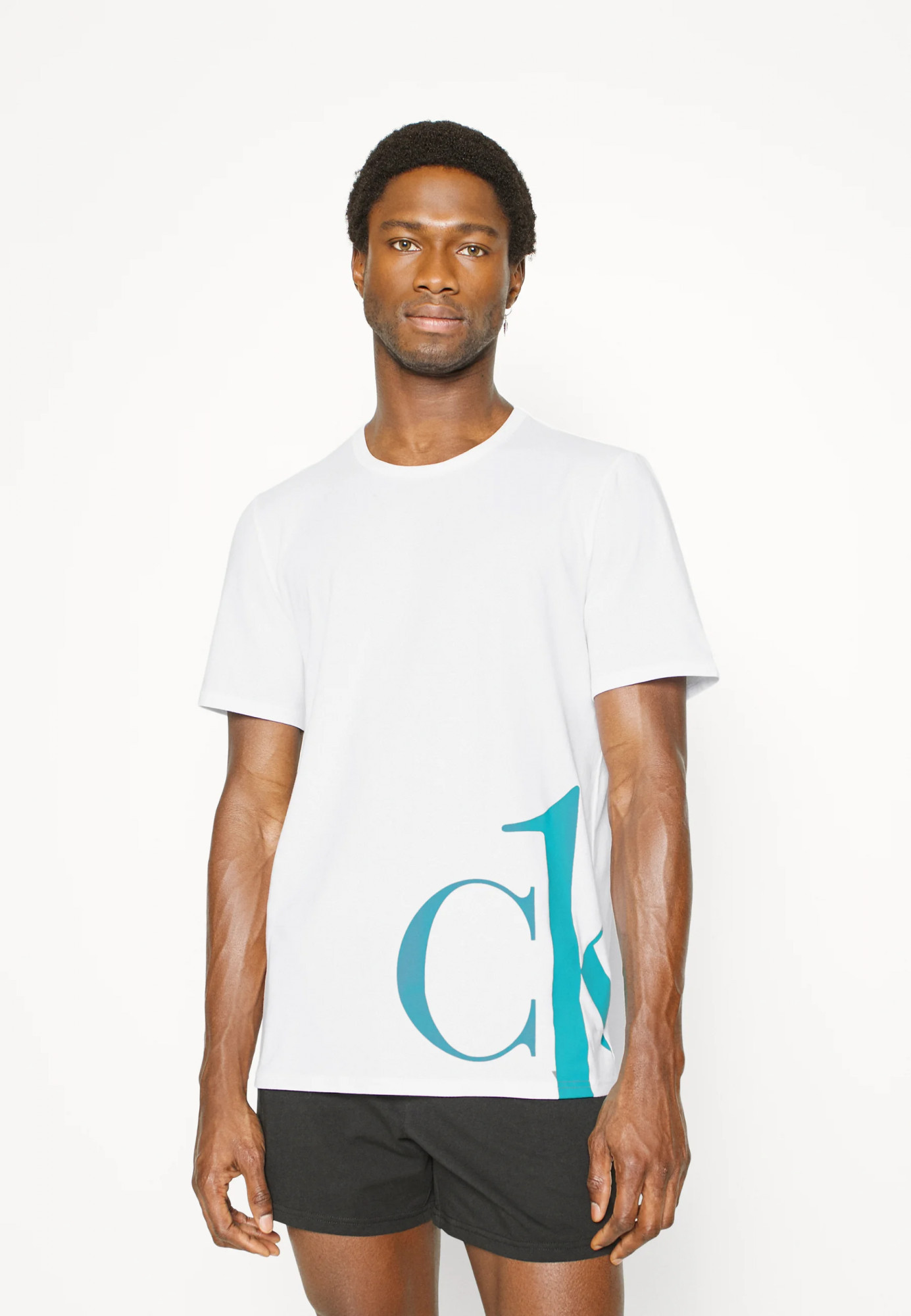 Pánské tričko NM1904E - 1W8 - bílá - Calvin Klein L bílá