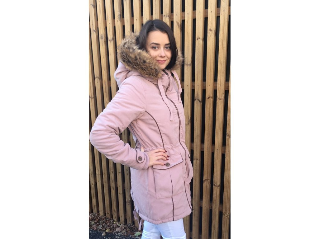 Dámská zimní bunda s kapucí 13200 - Urban Surface XL Růžová