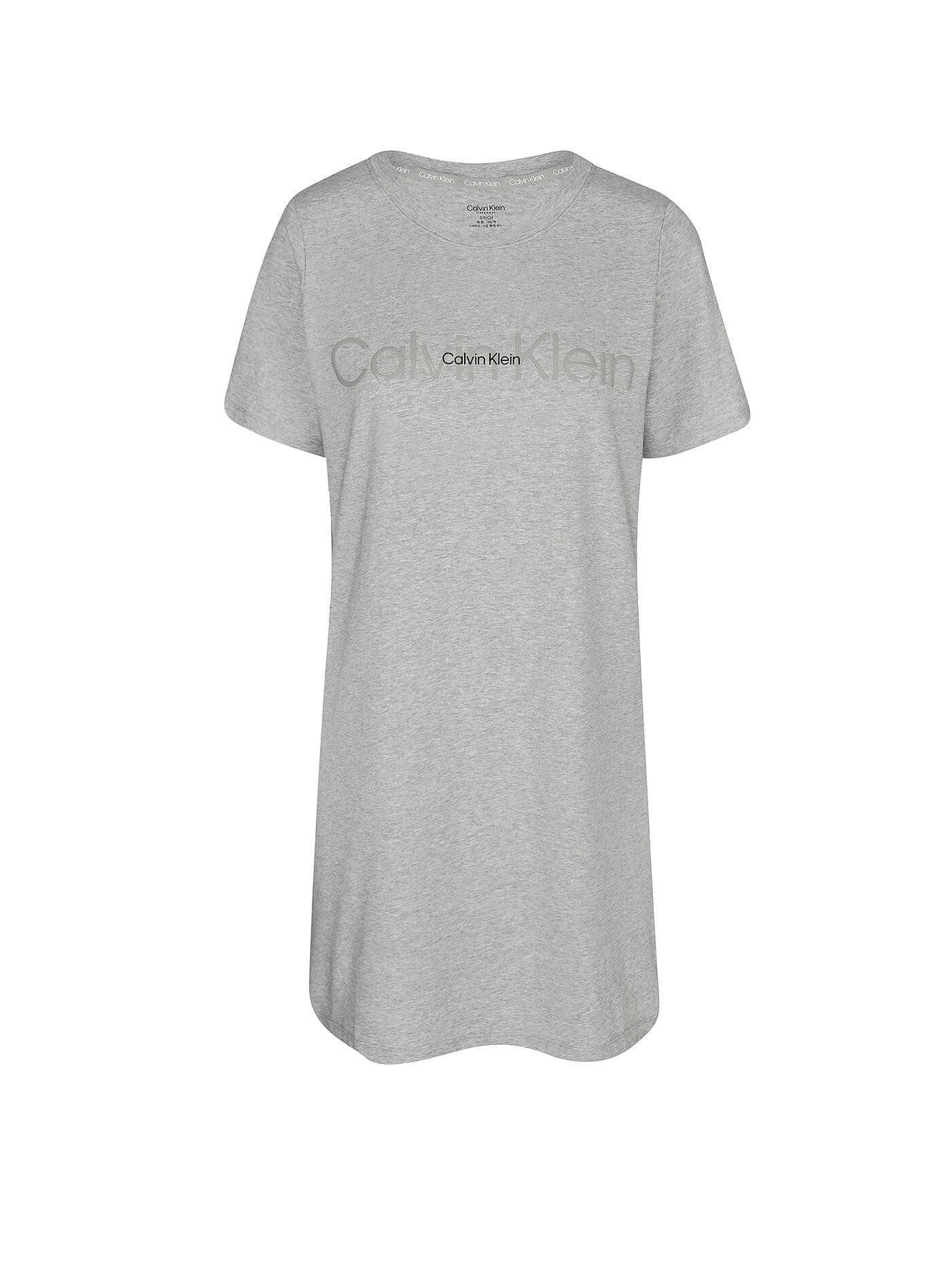 Dámská noční košile QS6896E P7A šedá - Calvin Klein šedá S