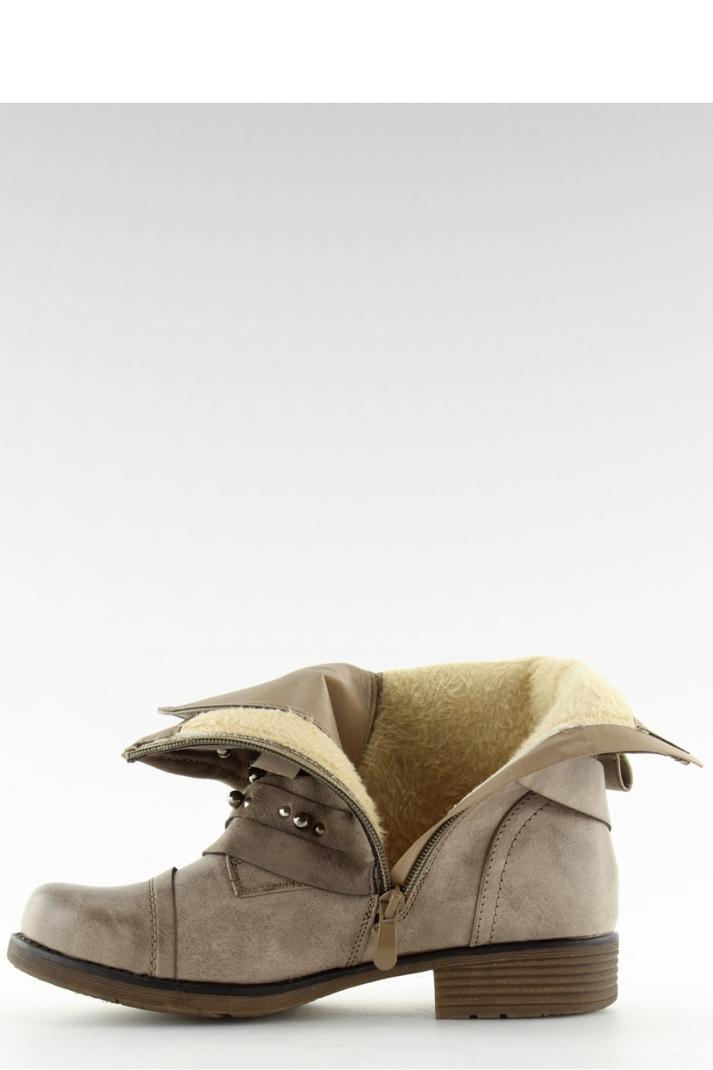 Dámské kotníkové boty 17103 - BESTELLE khaki-béžová 37