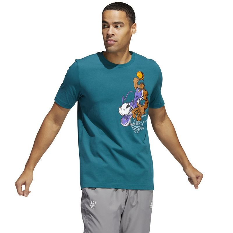 Pánské tričko Don Avatar Tee H62295 - NIKE petrolejová s vzorem L