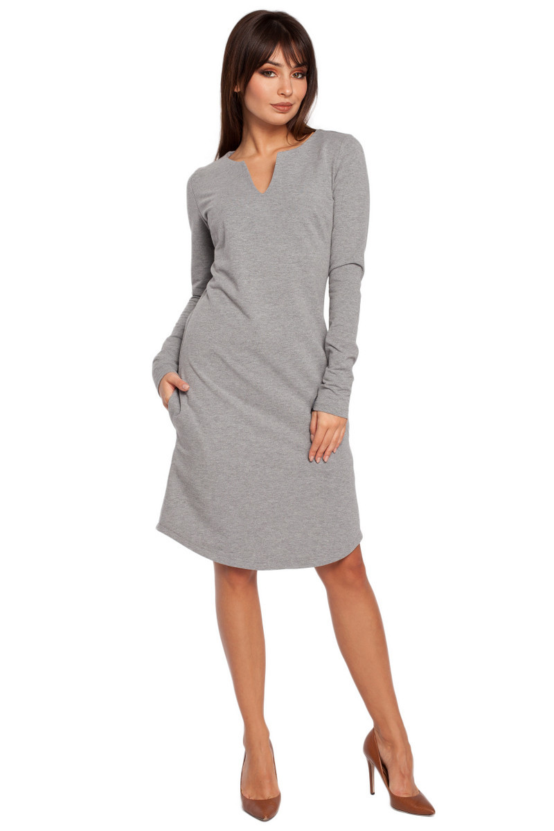 Dámské šaty B017 Grey - BeWear šedá M