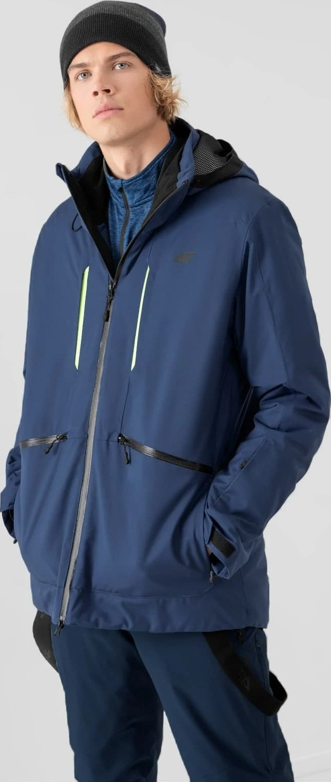 Pánská lyžařská bunda H4Z21-KUMN - 4F nebesky modrá S