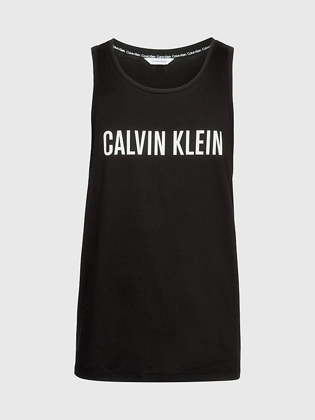 Pánské plážové tílko KM0KM00837 BEH černá - Calvin Klein XL