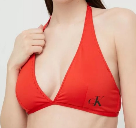 Dámský vrchní díl plavek KW01973 XNE červená - Calvin Klein červená M