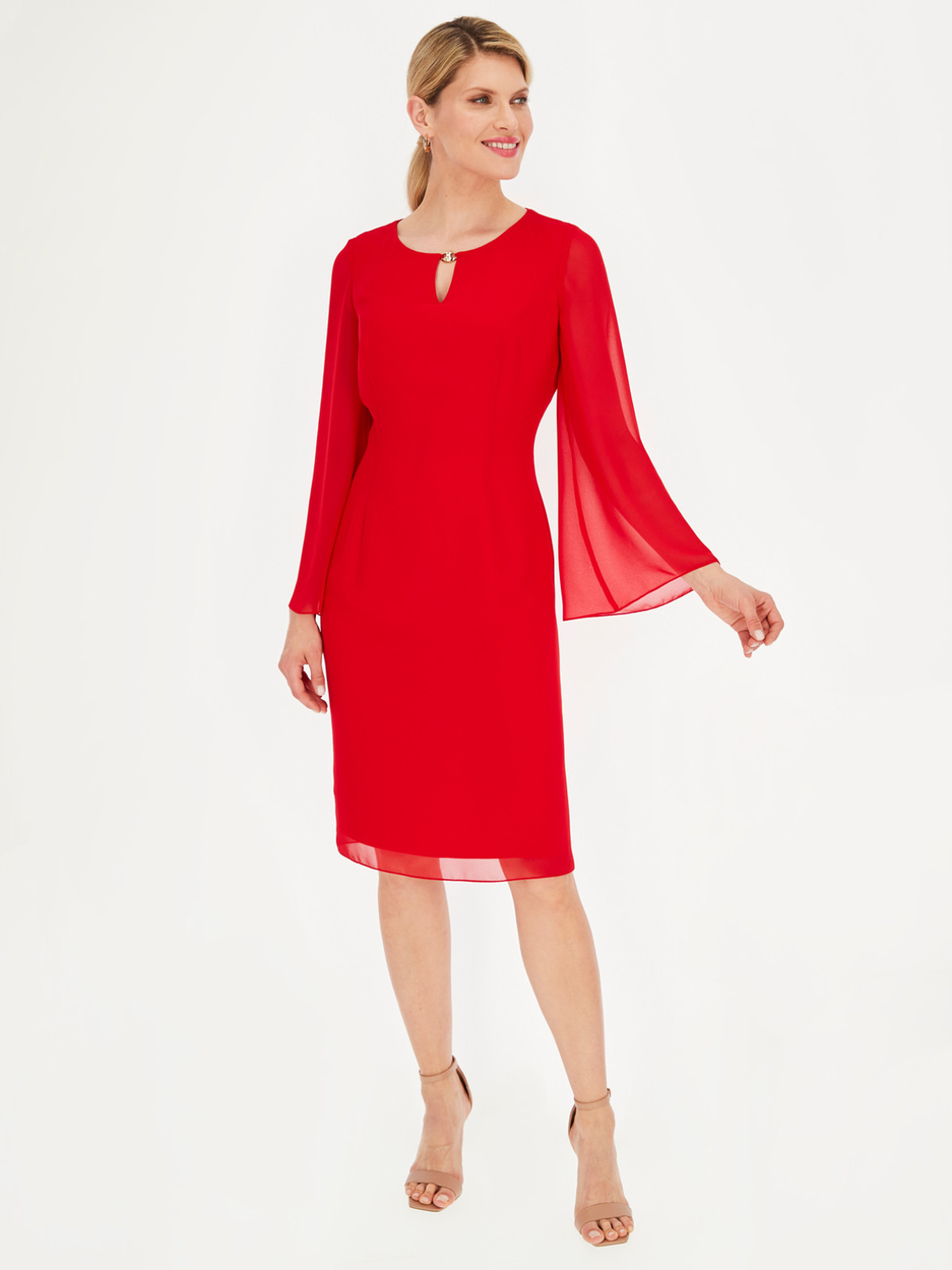 Dámské šaty Gabriella červená - Potis & Verso červená 42/XL