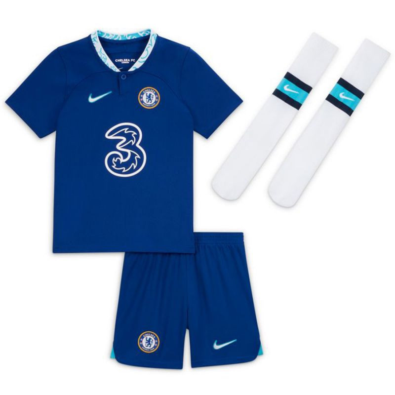 Dětská fotbalová souprava Jr DJ7888 496 - Nike tmavě modrá 122/128