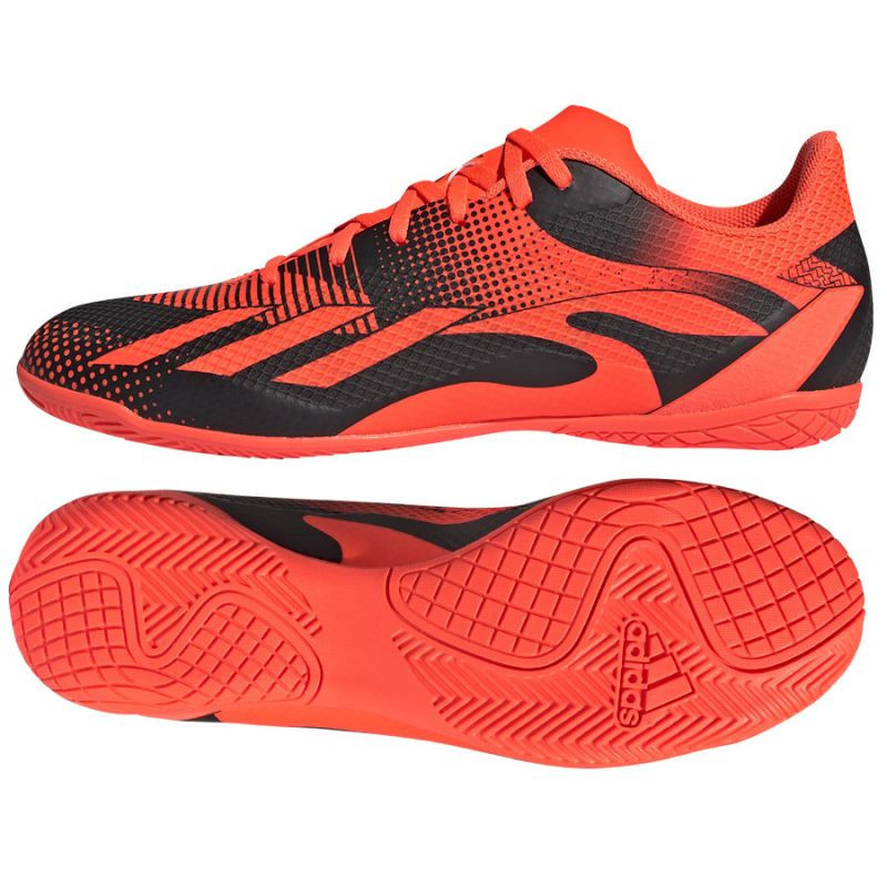 Pánské boty / kopačky X Speedportal Messi.4 M ID1737 Neon oranžová s černou - Adidas neonová oranžová 44