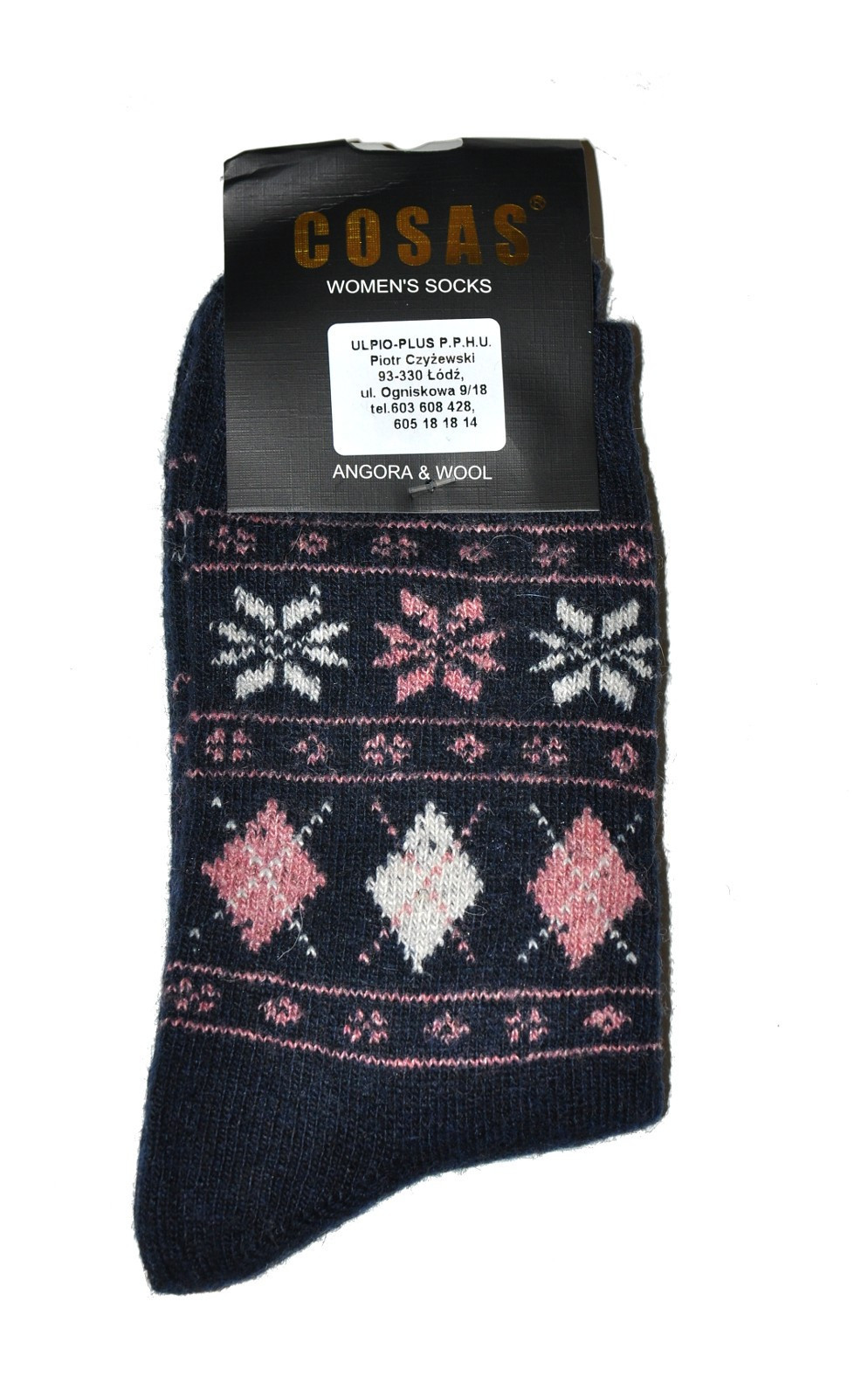 Dámské ponožky Cosas BDP-016 Angora fialové - Ulpio 39-42