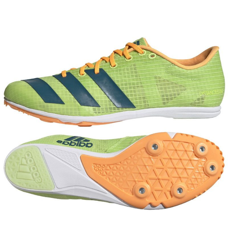Pánské sportovní boty Distancestar spike GY0947 Zelená mix - Adidas zelená 42
