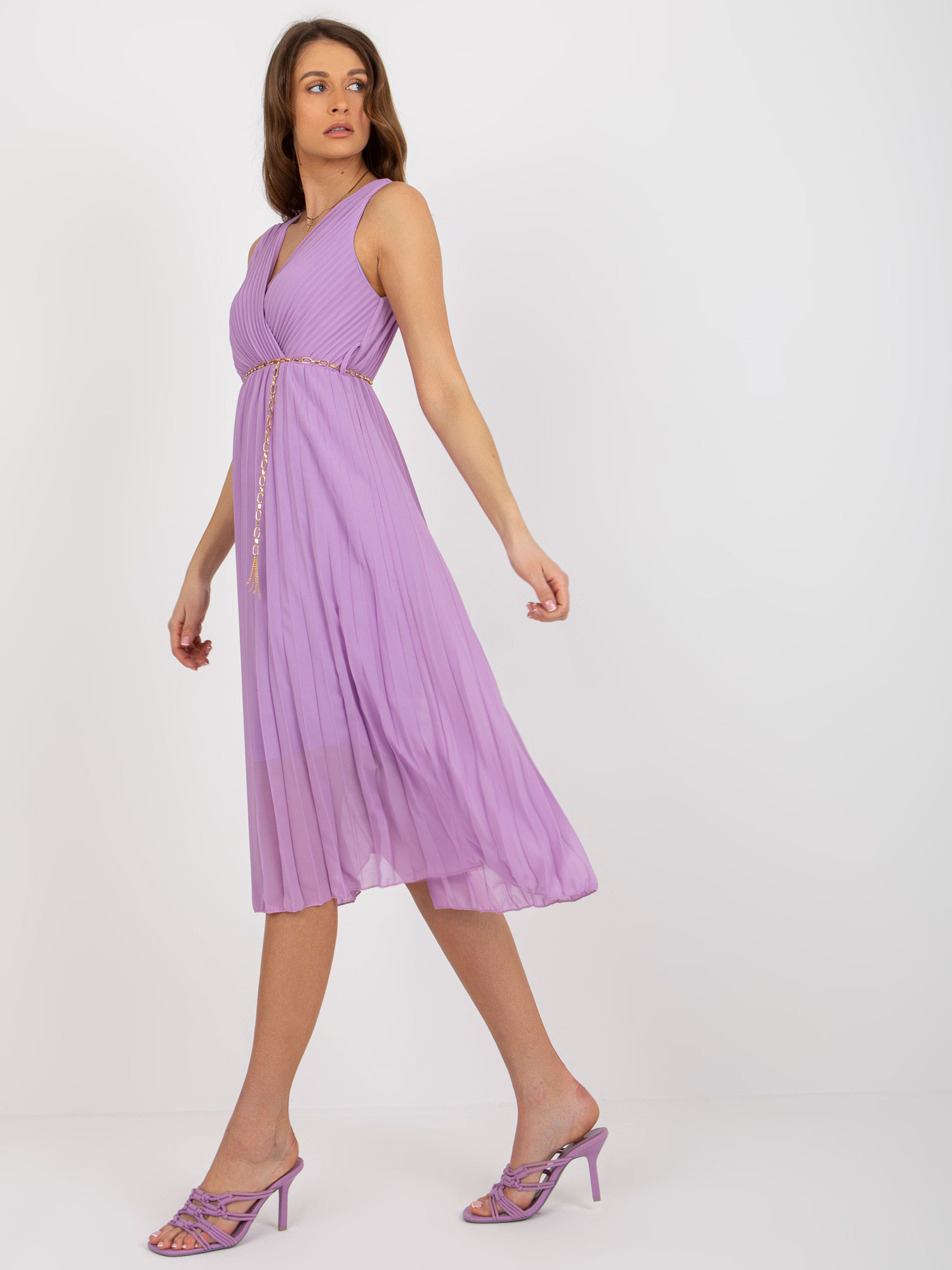 Dámské šaty DHJ SK 13168.21X Světle fialová - FPrice světle fialová one size