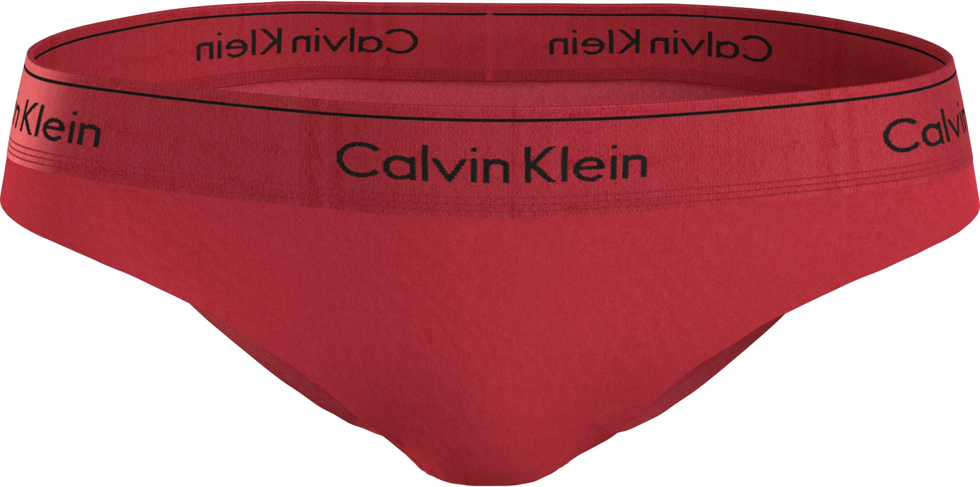 Dámské kalhotky BIKINI 000QF7451E XAT červené - Calvin Klein L