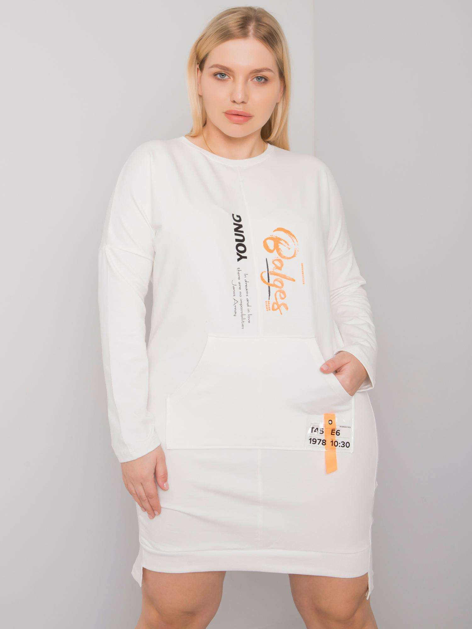 Dámské šaty RV SK 7178.44 ecru - Fashion Relevance one size