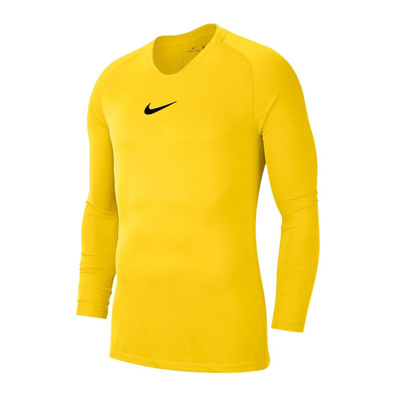 Pánské termo tričko AV2609-719 Žlutá - Nike žlutá M