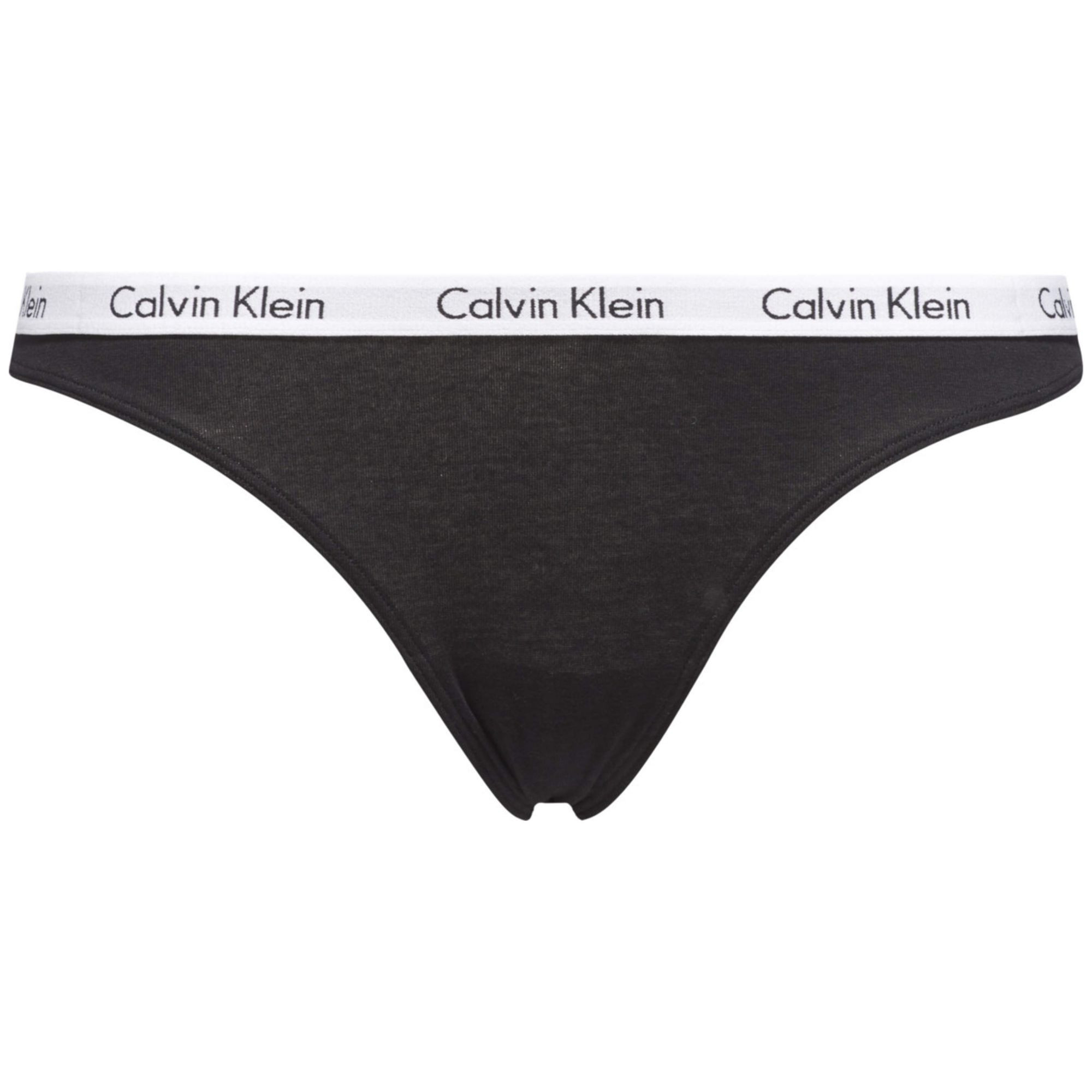Dámská tanga Thong Carousel 0000D1617E 001 černá - Calvin Klein XL