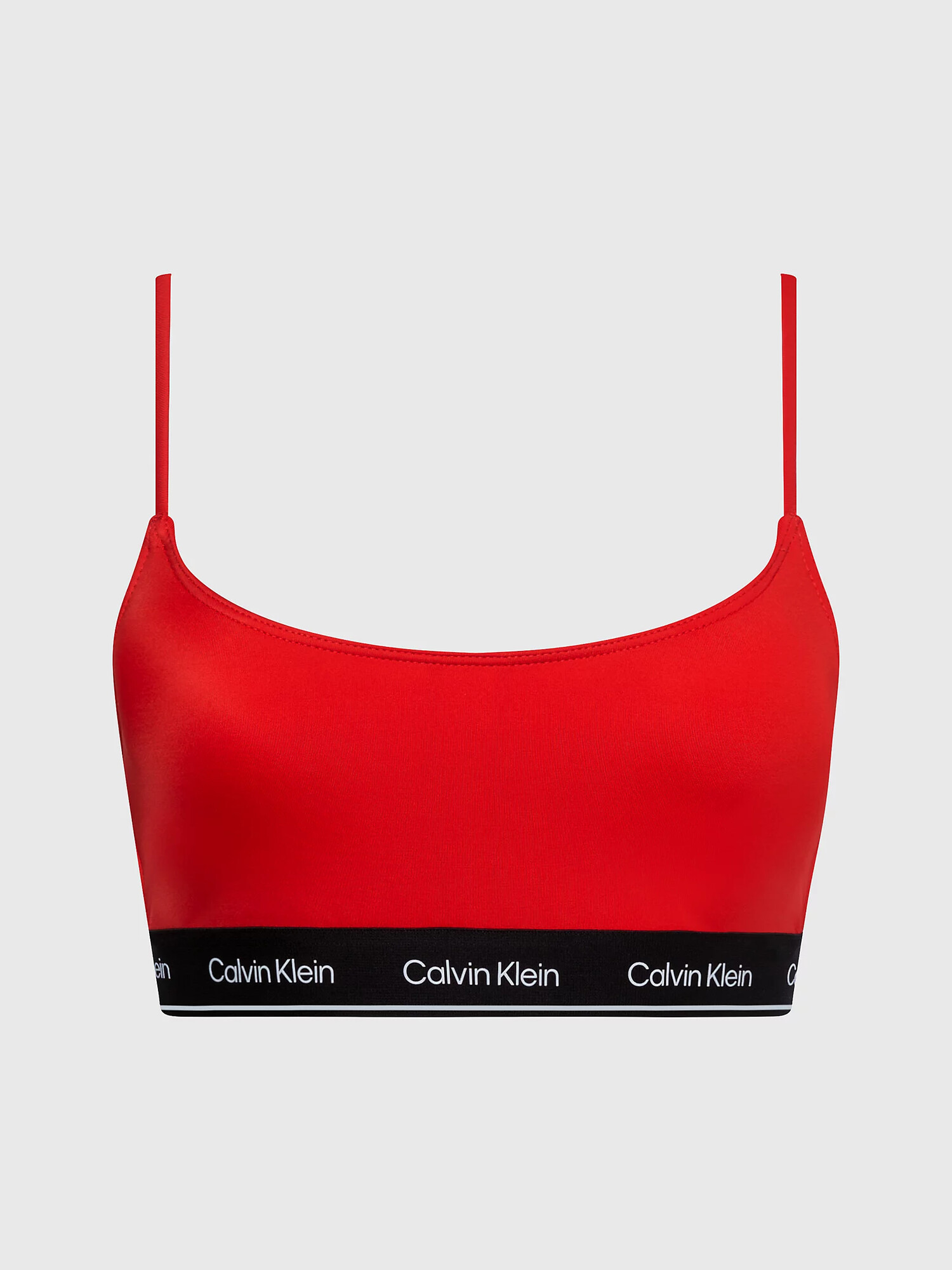 Dámská plavková podprsenka KW0KW02425 XNE červená - Calvin Klein L