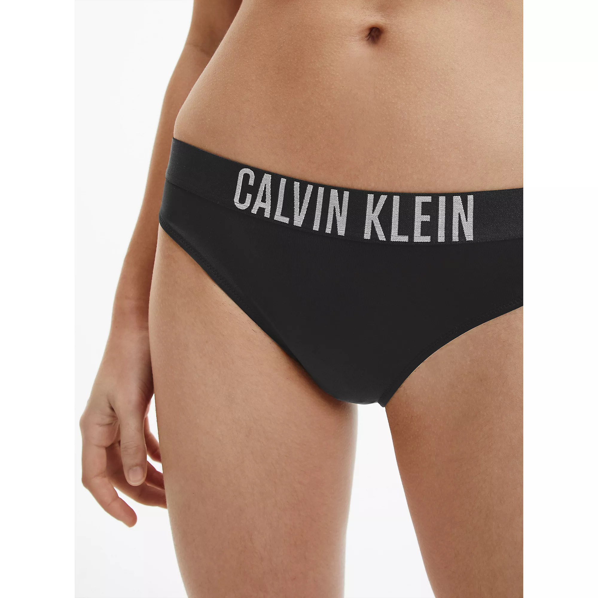 Dámské plavkové kalhotky KW0KW01859 BEH černé - Calvin Klein L