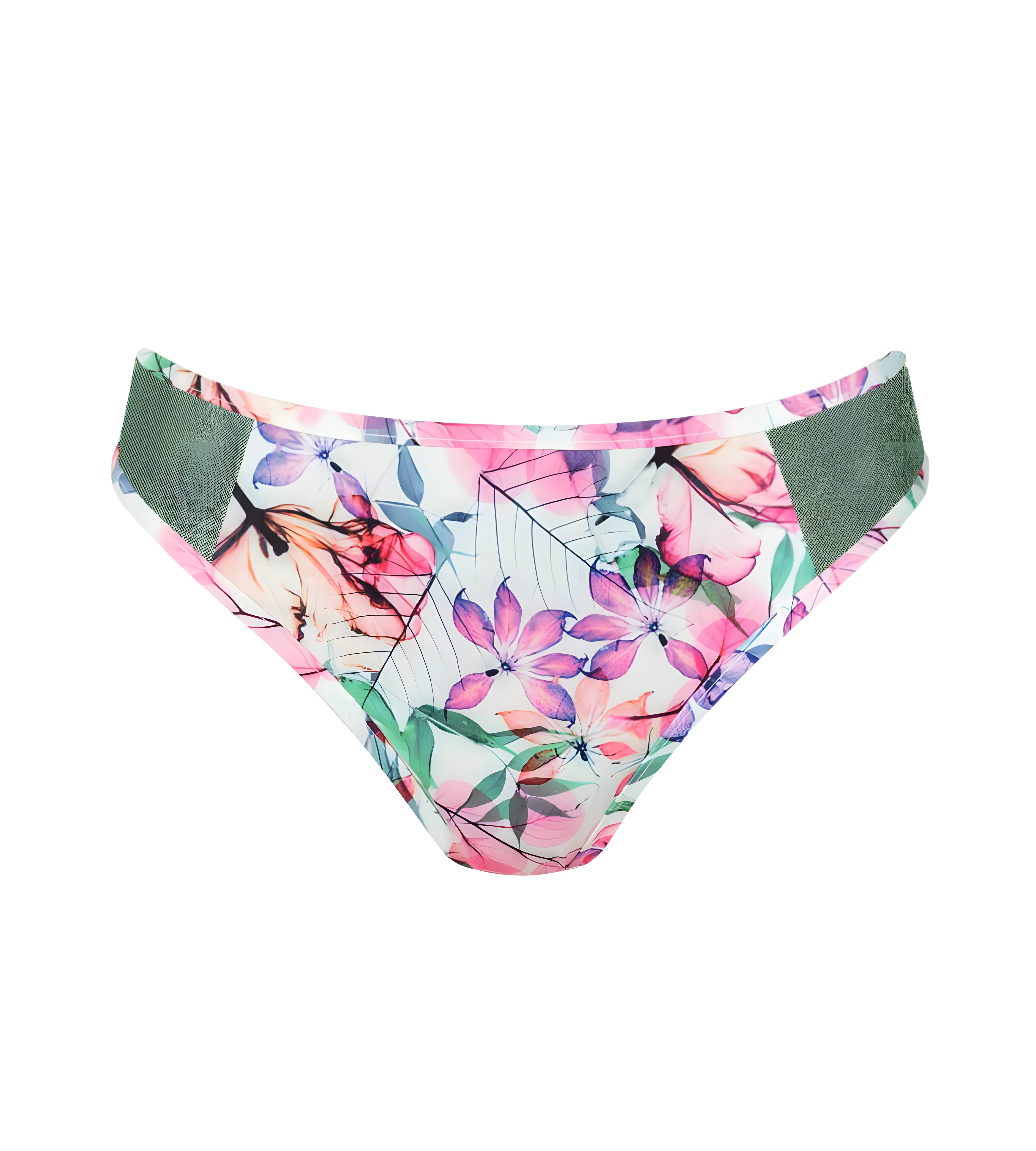Dámské plavkové kalhotky Delicate Flowers Frenchie - Triumph světlá kombinace růžové (M019) 0040