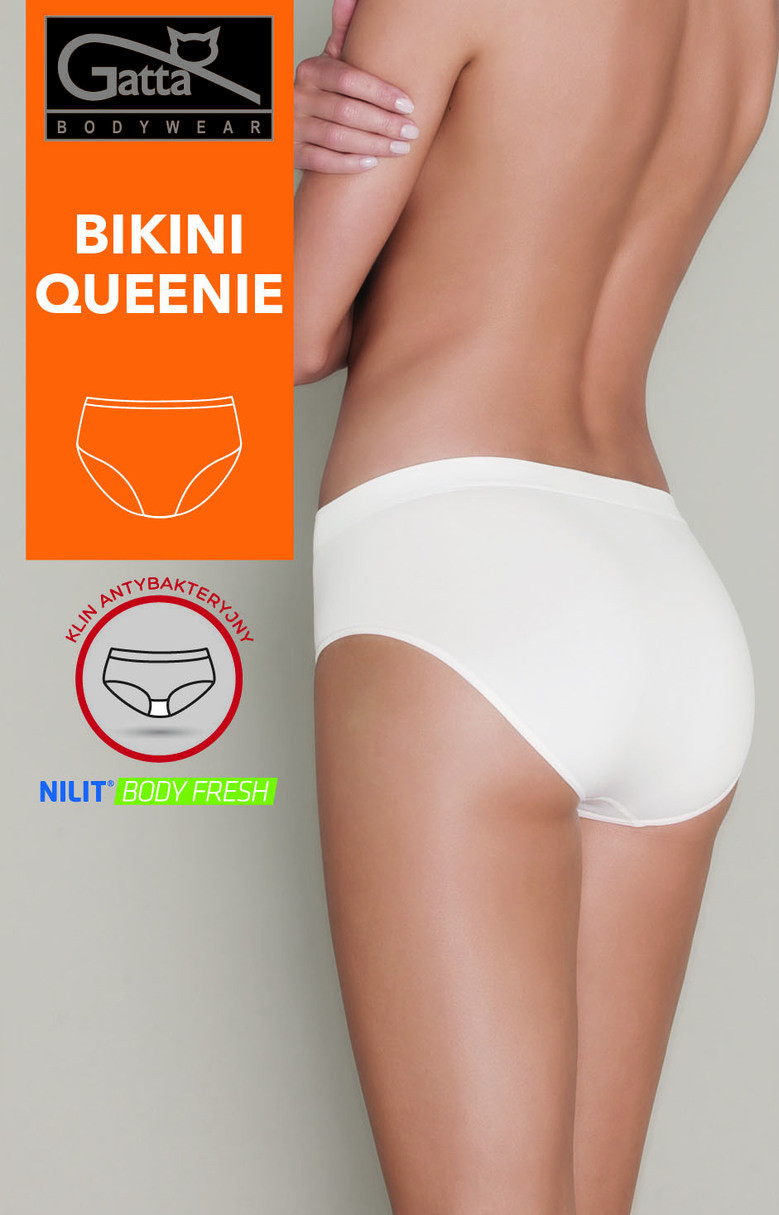 Dámské kalhotky - Bikini Queenie Bílá L