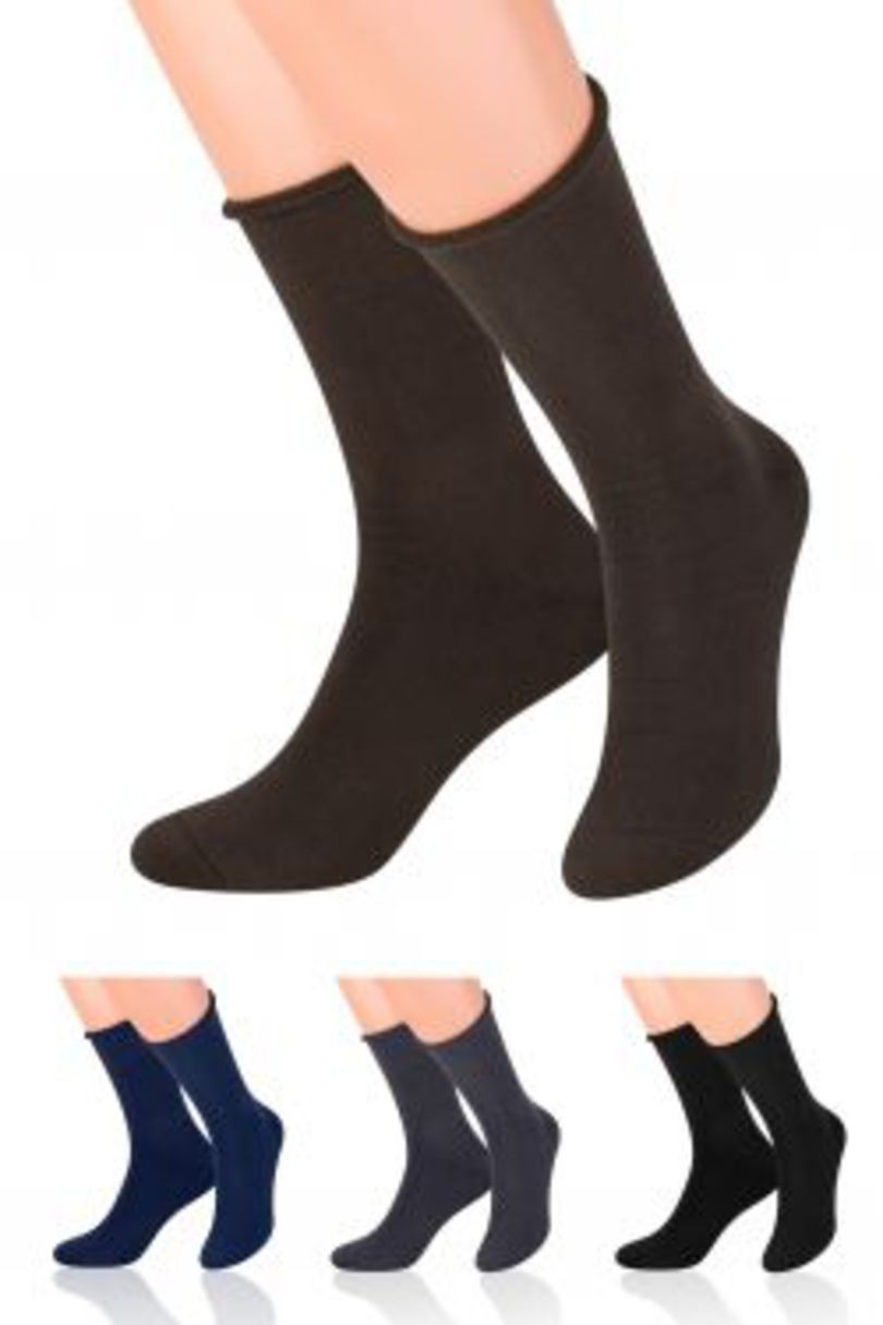 Pánské netlačící froté ponožky 111 černá 41-43